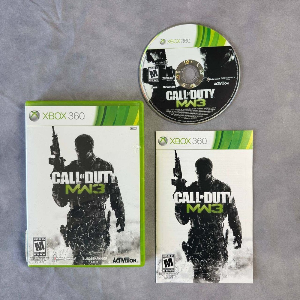 Activision Call of Duty MW3 Xbox 360 NTSC Green Case Manual Included